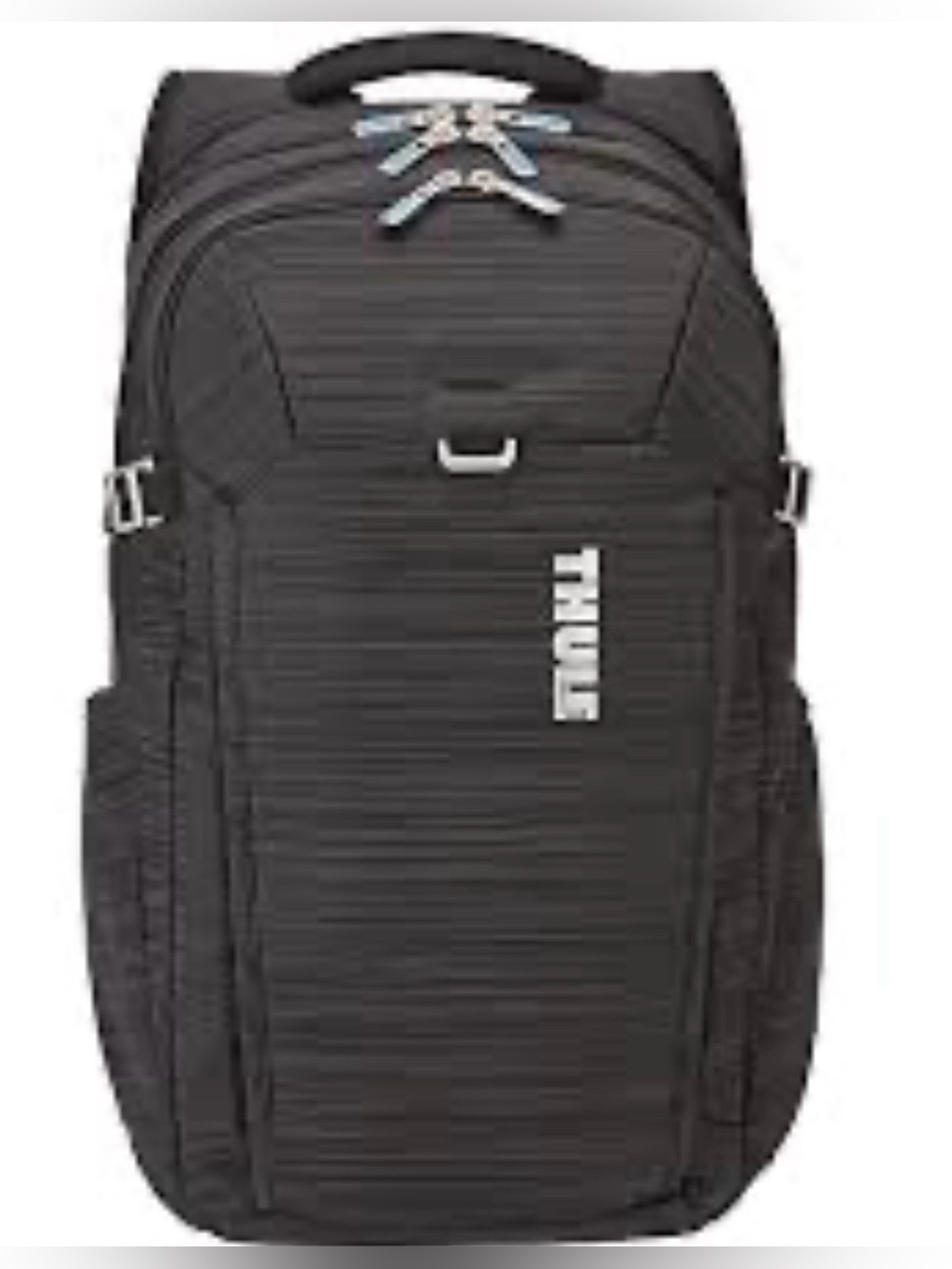 Thule Sweden Construct Black Structured Laptop Backpack with Vertical Logo